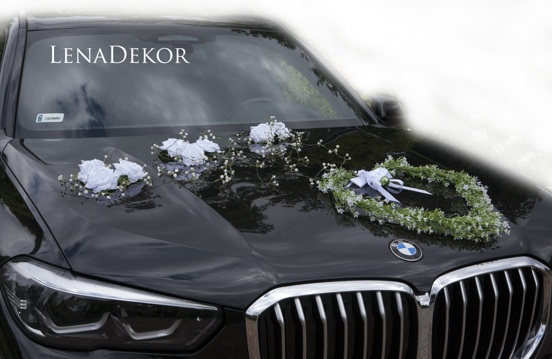 IWONA - Dekoracja kwiatowa na samochód Seria DELUXE