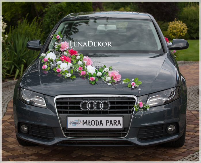 MARIA - ślubna dekoracja na samochód
