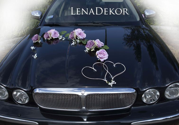 PINIA - ozdoba samochodu do ślubu wedding car decoration set