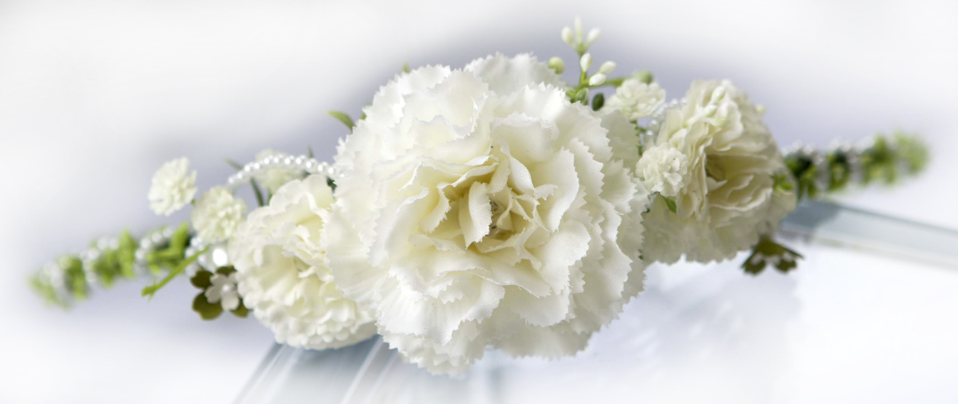 WIANEK opaska z kwiatów na głowę do ślubu do komunii KORONA wieczór panieński model D18