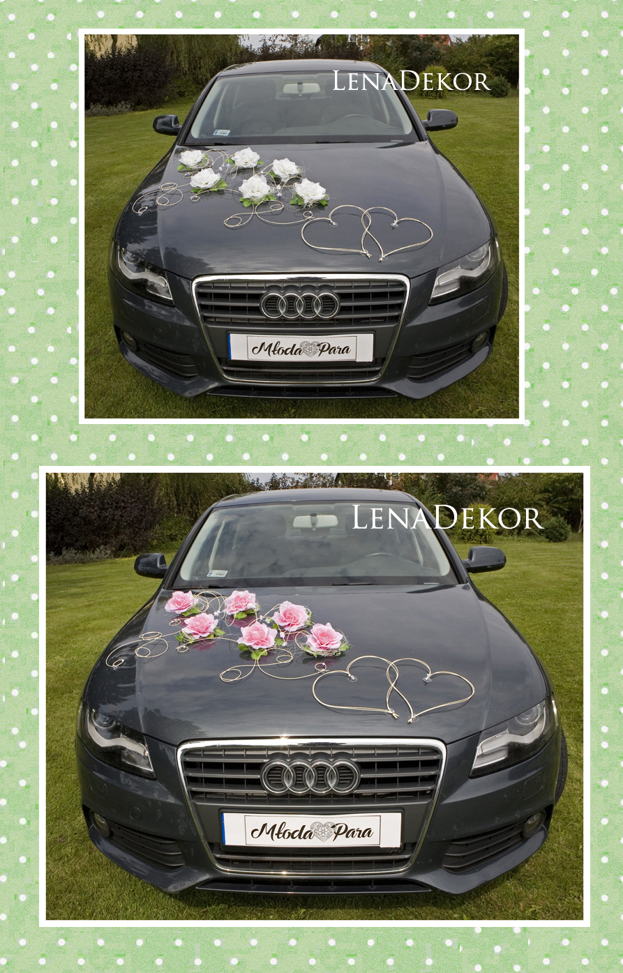 ZUZA - dekoracja na samochód ślubny wedding car decoration