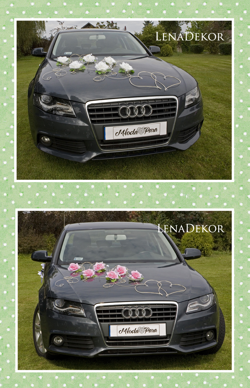 ZUZA - dekoracja na samochód ślubny wedding car decoration