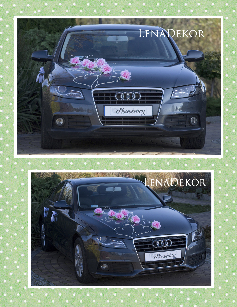 ZUZA - dekoracja na samochód ślubny wedding car decoration