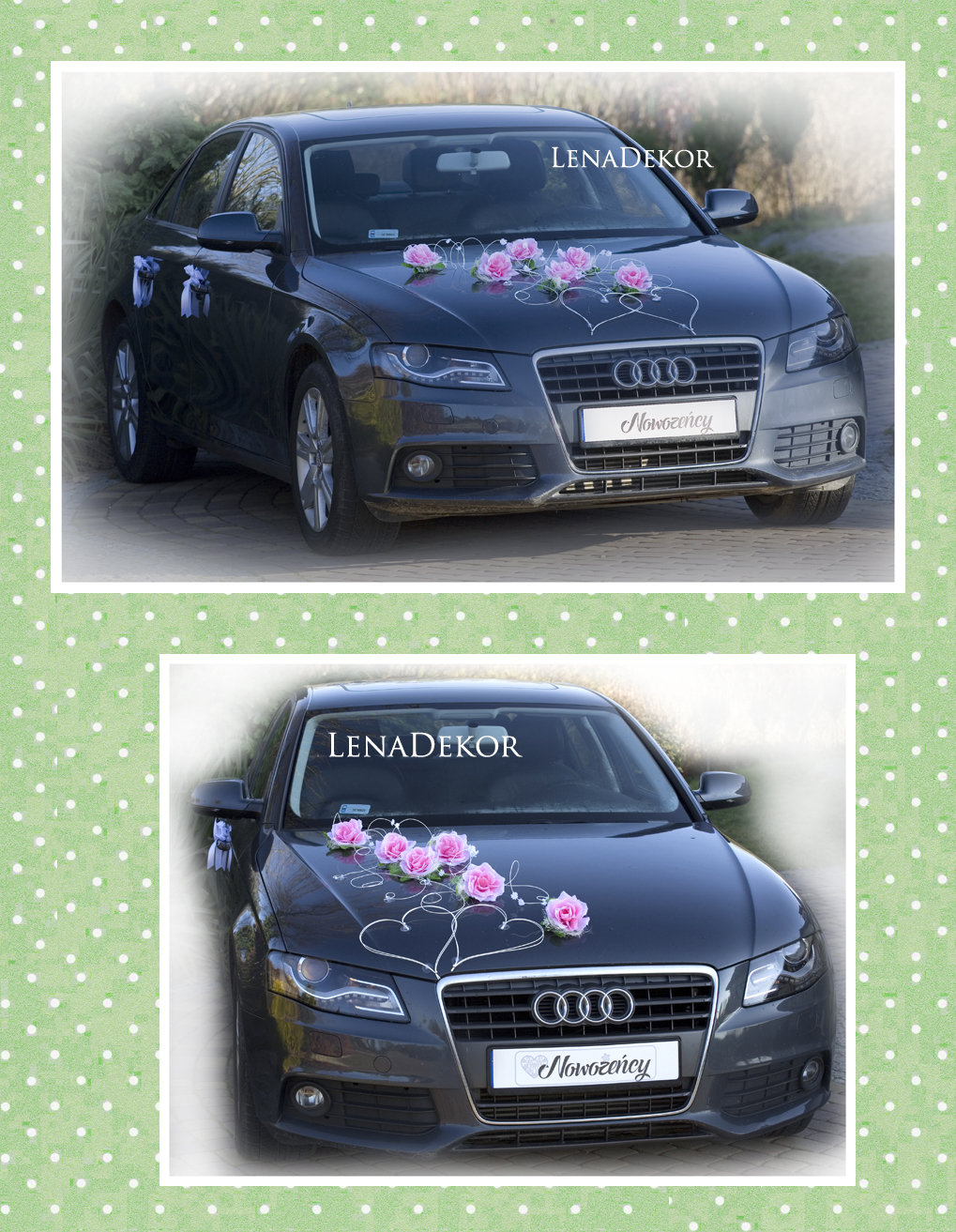 ZUZA - dekoracja na samochód ślubny wedding car decoration