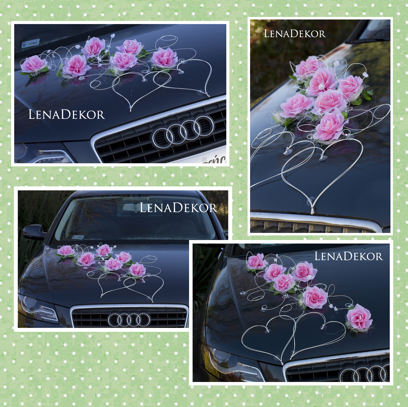 ZUZA - dekoracja na samochód ślubny wedding car decoration