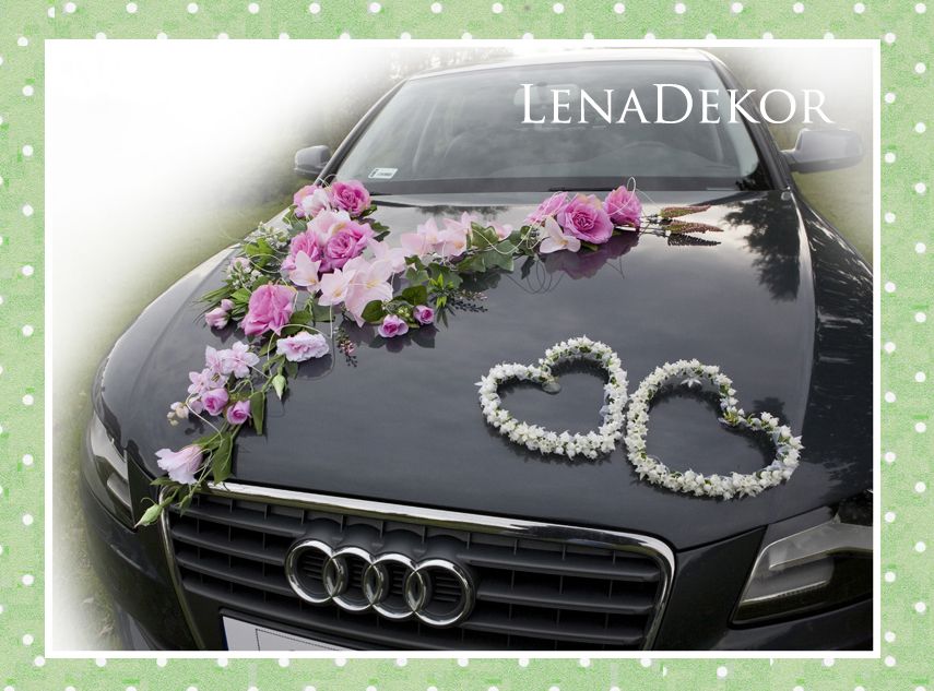 GABRYSIA ozdoba na samochód do ślubu wedding car