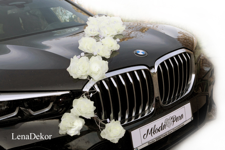 LORA dekoracja na samochód do ślubu KREMOWA LORA dekoracja na samochód do ślubu KREMOWA