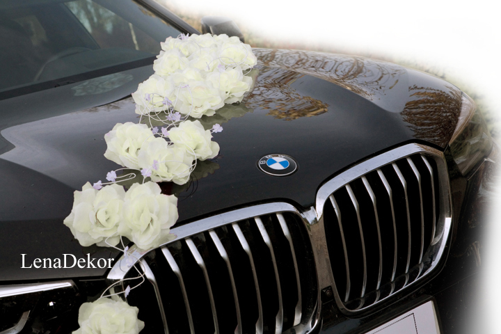 LORA dekoracja na samochód do ślubu KREMOWA LORA dekoracja na samochód do ślubu KREMOWA