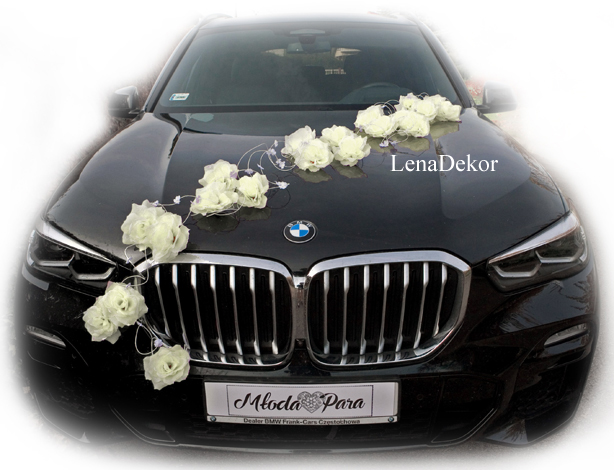 LORA dekoracja na samochód do ślubu KREMOWA LORA dekoracja na samochód do ślubu KREMOWA