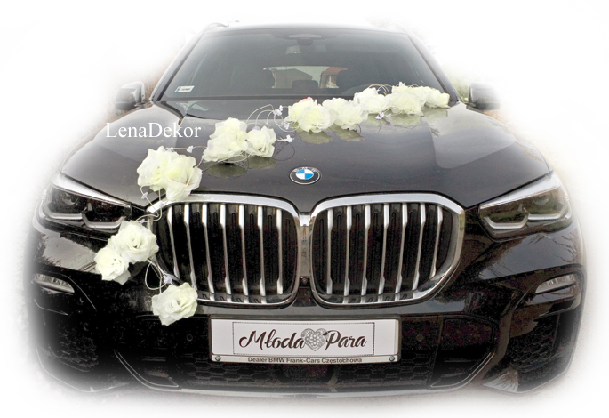 LORA dekoracja na samochód do ślubu KREMOWA LORA dekoracja na samochód do ślubu KREMOWA