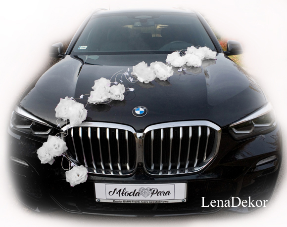 LORA dekoracja na samochód do ślubu BIAŁA LORA dekoracja na samochód do ślubu BIAŁA