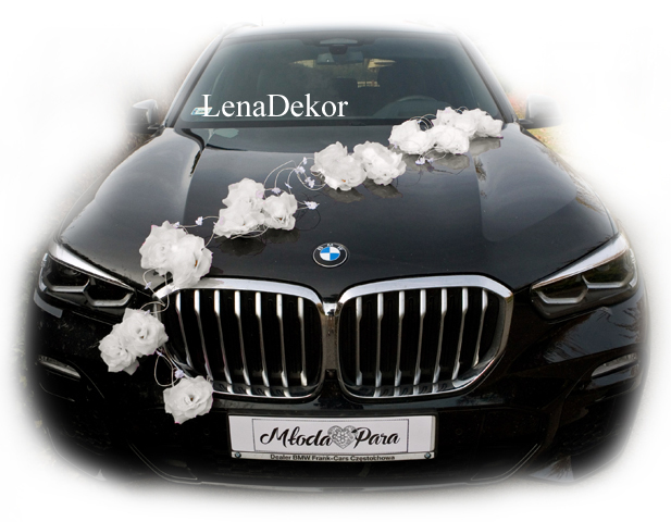 LORA dekoracja na samochód do ślubu BIAŁA LORA dekoracja na samochód do ślubu BIAŁA