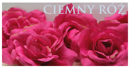 LAURA ślubny wystrój samochodu CIEMNY RÓŻ