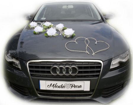 NINA zestaw do dekoracji samochodu BIAŁY