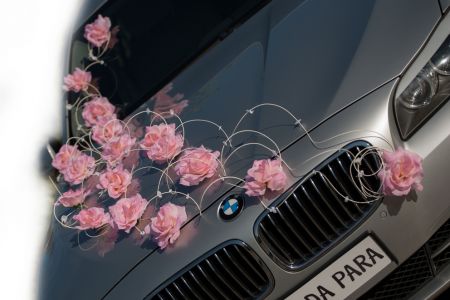 LAURA jasny róż - stroik na samochód