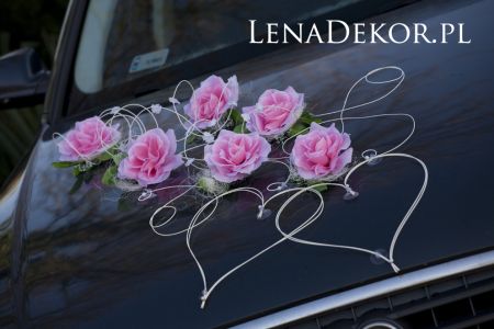 ZUZA - dekoracja na samochód ślubny wedding car decoration