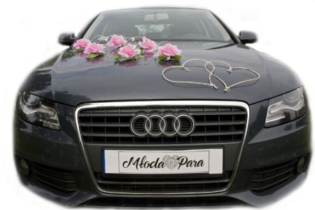 NINA komplet do dekoracji samochodu JASNY RÓŻ