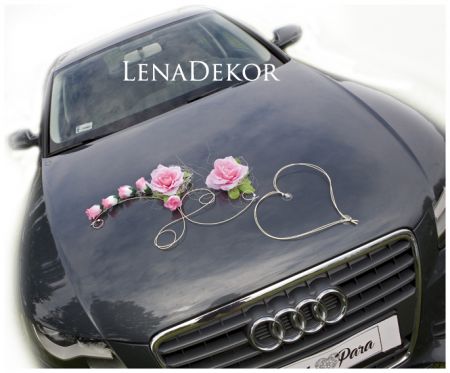 ALA dekoracja na samochód ślubny wedding car decoration
