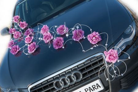 LAURA pudrowy róż - strojenie samochodu
