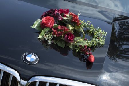 ELIZA - zestaw do dekoracji samochodu ozdoba na auto do ślubu