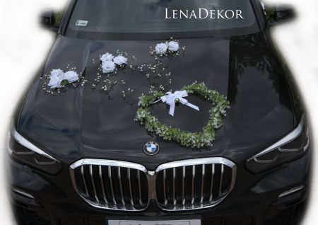 IWONA - Dekoracja kwiatowa na samochód Seria DELUXE
