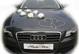 NINA zestaw do dekoracji samochodu BIAŁY